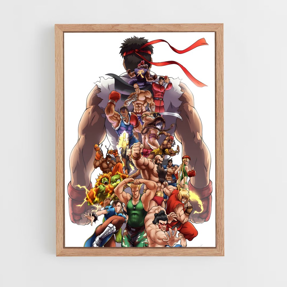 Poster Rumble in the Streets – affiche Street Fighter (vue 4)